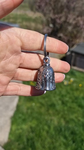 What a beautiful Guardian Bell!. Im so in love how it tourn out! What you think?? #guardianangel #guardianbell #gremlingbell #motorcyclebell #motorbikebell | The Biker Chick