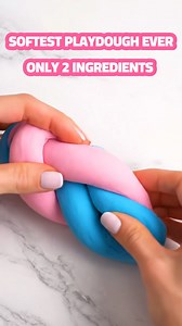 144K views · 920 reactions | Ultra-Soft Pink & Blue Playdough (Silky...
