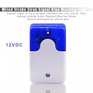 [Hot Item] Wired Strobe Siren Durable 12V Sound Alarm Flashing Light Strobe Siren for GSM Wireless Home Security Alarm