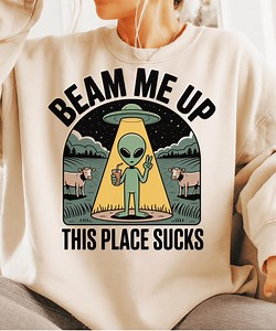 Téléportez-moi cet endroit pourri PNG | Alien drôle PNG | Conception png extraterrestre | Cet endroit craint png | Conception png de t-shirt | Conception png de chemise extraterrestre