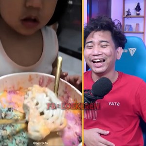 109K views · 2.7K reactions | Makan Es Krim Pake Krupuk Jir Wkwk 藍藍藍 Youtube : Loekeren Instagram : @LoekerenOfficial Tiktok : LoeKeren Facebook : LoeKeren | LoeKeren | Facebook