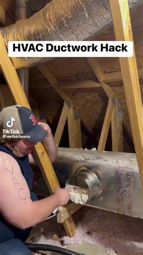 25K views · 130 reactions | Best HVAC ductwork hack you'll see this year 藍  mrfatcheeto #hvac #hvaclife #hvactech #hvachumor #hvacr | HVAC Career Now | Facebook