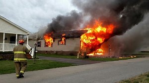 House destroyed, no one hurt in Palmyra fire