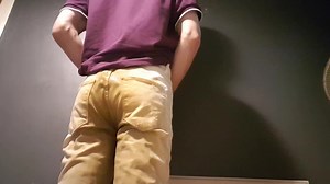 Messing White Briefs And White Pants