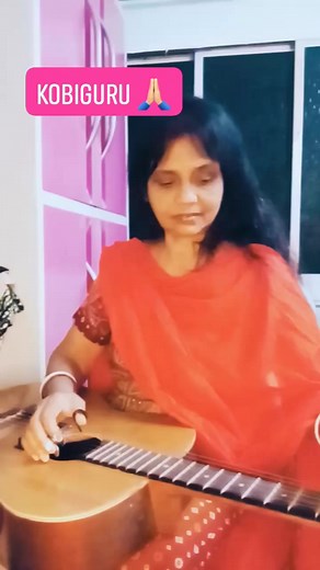 Kobiguru loho pronam 🙏🏻❤️🎸 #reels #facebookpost #RabindranathTagore #shantiniketan Susama Chaudhury Gaan Pagol | Susama Chaudhury