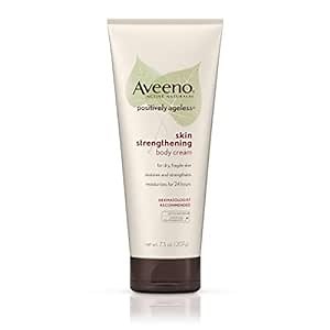 Aveeno Positively Ageless Skin Strengthening Body Cream, Moisturizes For 24 Hours 7.3 Oz