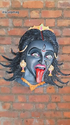 Maa Kali clay wall sculpture handcrafted by sculpmag #clayart #clayartist #kalimaa #indiancraftsmanship #indianartists #artisanmade #handcrafted #indianartisans #artcommunity #supporthandmade #supportartists #indianartistscommunity #handmadeinindia #vocalforlocalindia #claysculpture #claycreations #claywork #supportart | AuthIndia