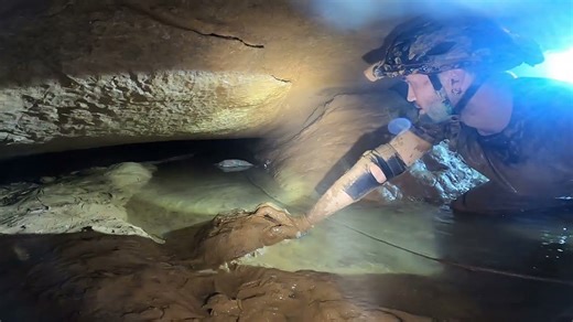 What a camera revealed inside a 200-foot flooded cave passage