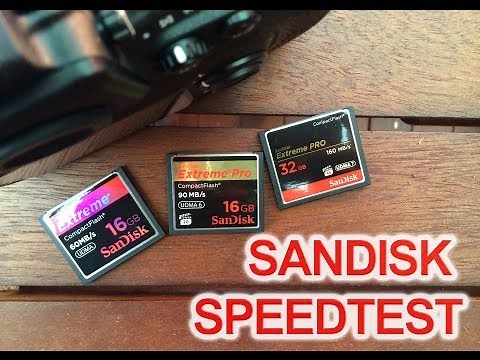 Sandisk Compact Flash Speed Test (60mb/s, 95mb/s & 160mb/s) with Nikon D800 RAW