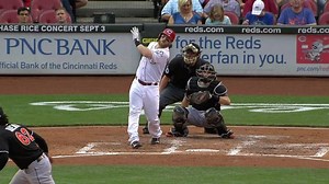 The man of the night, Tucker Barnhart, joined Jeff Piecoro after smashing a grand slam in the Cincinnati Reds 6-3 win. | FanDuel Sports Network Cincinnati