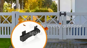 Heavy Duty Wooden Gate Slide Bolt Latch with Adjustable Security Lock Hole 7.5 Inch Matte Finish for Outdoor Fences Padlock，Farmhouse，Farm，Garden，Shed Barn，Courtyard，Cottages，Black