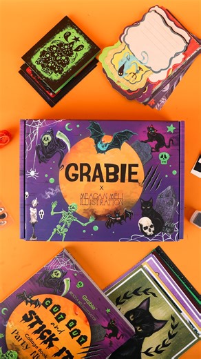👻 Get your spook on! Join the Halloween Party Night with our scrapbook box—200 creepy-cute pages, wicked stickers, and haunting cutouts for crafts that slay. | Grabie