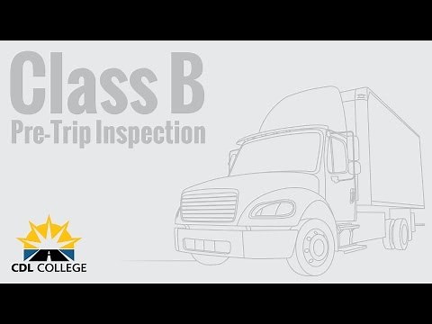 🎬 TRUCK DRIVER STUDENTS! Class B Pre Trip Inspection