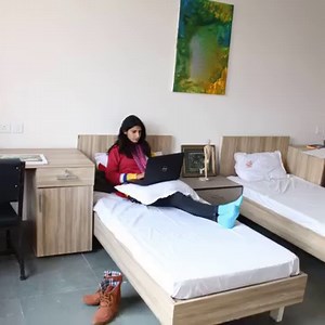 The hostels at WSD are ready. Air-conditioned, spacious rooms with attached bath; and furnished with beds, work stations & individual wardrobes. | World University of Design