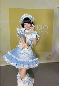 沖縄コレクション初出演！☆*。 Malymoonさんのふわふわでかわいいダイナー衣装を着用して主演させて頂きました！！🫧🩵 またオキコレでたいなぁ！🌺🌴 #沖縄コレクション #オキコレ2026 #malymoon さん♡#iLiFE