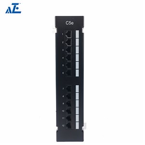 [Hot Item] Aze Wall Mount 12 Ports Cat5e UTP Patch Panel -C5epanel12wm