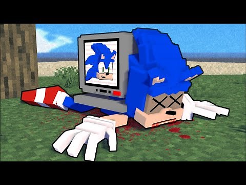 Sonic killed by extra life monitor but... - Minecraft Animation - Animated