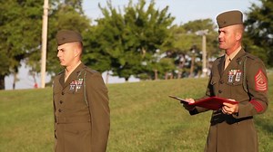 BLT 3/6, 24th MEU, French Fourragere ceremony