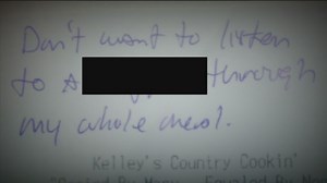 Gay slur written on restaurant receipt