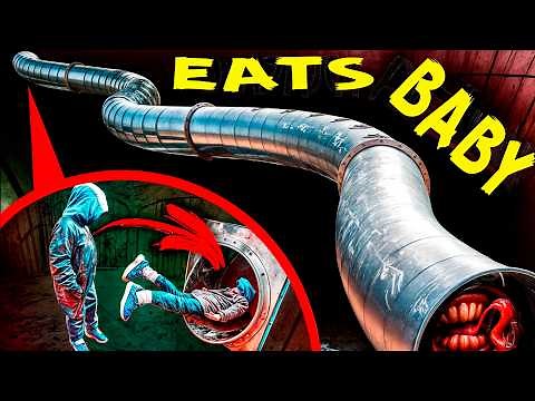 SLIDE EATER EAT CHILD AND MOTHER - DRONE VIDEO