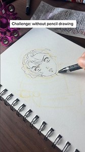 Can i draw without pencil 😁 #artshorts #art #animeart #drawing #penart #anime