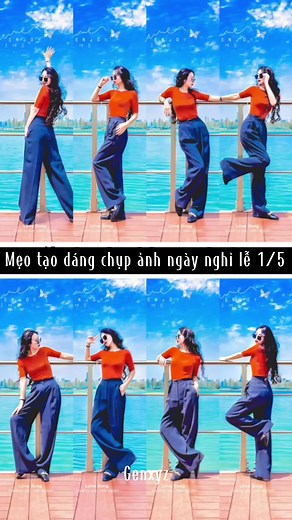 1.6M views · 37K reactions | Mẹo tạo dáng chụp ảnh cực xịn cho kì nghỉ 30-4-1/5. Lưu lại ngay nàng nhé #xuhuong #taodangchupanh #tuthechupanh #outfit #dodep #phoidodep #xuhuongthoitrang #phongcachthoitrang | Genxyz | Facebook