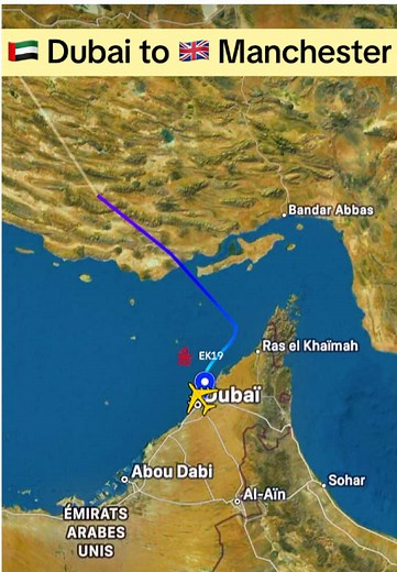 Emirates Flight EK19: Dubai to Manchester Journey