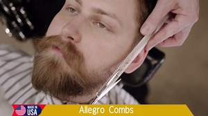 Allegro Combs 9000 Clipper Blending Cutting Wide Teeth Hair Comb For Fading Barbers Hairstylist Men Women Shower Comb Shampoo Styling 1 Piece (Neon Orange)