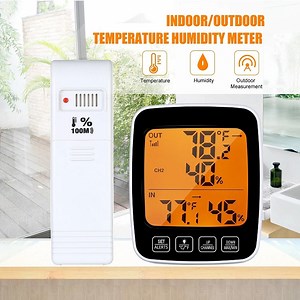 [Hot Item] 433MHz RF Wireless Thermometer Hygrometer Digital Thermo Hygrograph Humidity Gauge