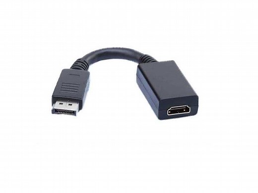 Passive Male Displayport To HDMI Female Adapter Cable | 4K / QHD 2540 X 1440 Up To 120hz