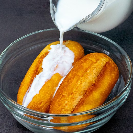 238K views · 214 reactions | The best idea ever, just pour milk over the bread! The hidden secret of the chefs Ingredients: bread - 150 g (5.3 oz) milk - 300 ml (10.14 fl oz) Soak it for 10 min eggs - 3 pieces condensed milk - 600 g (21.16 oz) milk - 300 ml (10.14 fl oz) sugar - 150 g (5.3 oz) Tray diameter 23 cm (9 in) hot water - 500 ml (16.9 fl oz) OVER LOW FIRE 1 H for the jam: strawberries - 300 g (10.6 oz) sugar - 150 g (5.3 oz) lemon juice - 20 ml (0.7 fl oz) | Appetizing.tv | Facebook