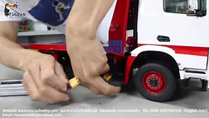 Customized JDM-196 road block removal truck, rescue truck, hydraulic control, with winch, light and sound, differential lock and 4*2 to 4*4 transfer case lock, different painting avaliablable | Toucanhobby