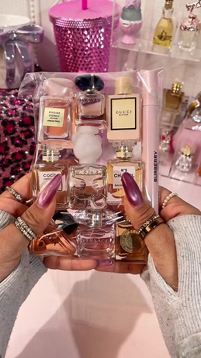 Relaxing ASMR Packing of Mini Perfume Collection