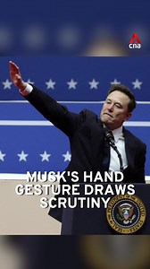 Was it a Nazi salute or a moment of enthusiasm? Billionaire Elon Musk's hand gesture while speaking at President Donald Trump's inauguration on Jan 20 drew online comparisons to a Nazi salute. But the Anti-Defamation League, which tracks antisemitism, disagreed. | CNA