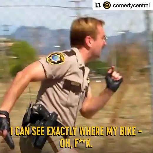 Steve Chavez Lodge on Instagram: "Actor @thomaspatricklennon plays Lieutenant Jim Dangle in Reno 911. People always ask me what my favorite police show was because of my 30 year police career. I only watch the comedies. If you don’t appreciate satire, you can’t laugh at yourself. I did serious police work, I don’t need to watch it. #laugh #satire #police #reno911 #hilarious #dangle #shortshorts #bike #patrol 🤣🤣🤣"