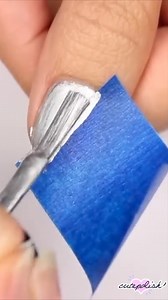 47K views · 58 reactions | Silver Stripe Nail Art #nailart | cutepolish | Facebook