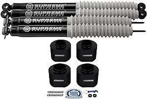 Supreme Suspensions - Full Lift Kit for 1993-1998 Jeep Grand Cherokee ZJ 3" Front + 2" Rear Suspension Lift Shock Absorbers 2WD 4WD