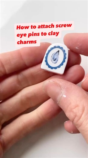 How I attach screw eye pins eye pins to polymer clay charms ✅ Bake your charms first and let them cool down✅ Drill a SHALLOW hole with the smallest drill of your rotary tool. It needs to be thinner than your screw pin and shorter✅ Screw the pin all in❤️ With this method, I don’t need glue. My pins just don’t come off. BUT if you want to feel even safer, dip your pins in gorilla gel glue before inserting them. This will add an extra layer of safety Save the post & share it to your community ❤️PS.