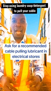 41 reactions · 17 shares | Do not use laundry soap or detergent to pull your cables into conduit pipes. Use a recommended cable pulling lubricant #everyone #everyonehighlightsfollowers #everyonefollowers | Akintayo Muhammed Kolawole | Facebook