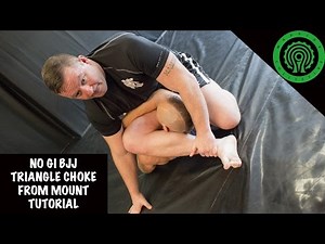BJJ No Gi Triangle Choke from Mount Tutorial