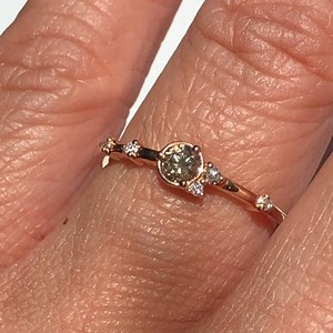 Pluto Ring with a cognac diamond 😍 | Samnsue Jewelry Design