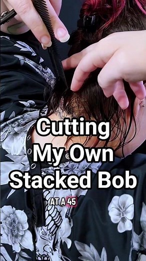 Cutting a Graduated Bob on Myself