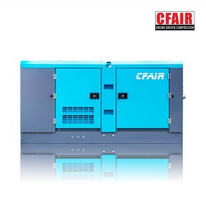 [Hot Item] 400cfm Stationary Screw Air Compressor Diesel Engine Driven Compressor