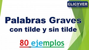 Definicion De Palabras Graves Sin Tilde