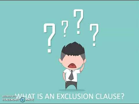 Contract terms - Exclusion clauses