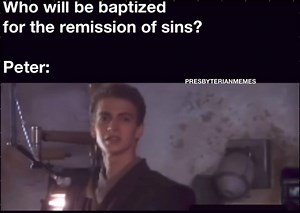 9.4K views · 135 reactions | Then Peter said unto them, Repent, and be baptized every one of you in the name of Jesus Christ for the remission of sins, and ye shall receive the gift of the Holy Ghost. Acts 2:38 KJV | Presbyterian Memes | Facebook