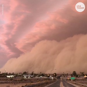 A massive dust storm descended on Arizona bringing sand and debris along with it. | USA TODAY Video