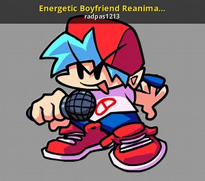 Energetic Boyfriend Reanimation Mod for Friday Night Funkin' | FNF Mods