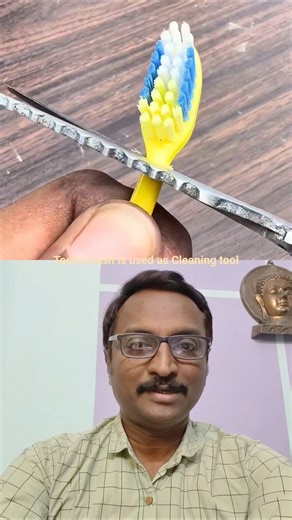 Tooth brush is converted as cleaning tool🩵#homehacks #tricks #ideas #simple