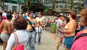 first annual go topless pride parade nyc 2014 [full hd 1080p]